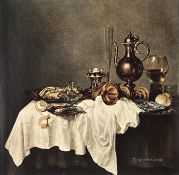  Claesz Oil Painting - Breakfast Of Crab still lifes Willem Claeszoon Heda